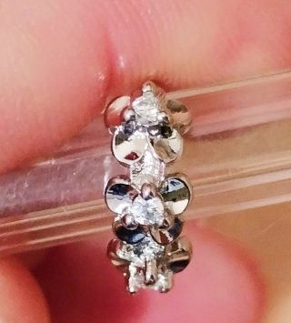 Pendientes Aro Plata S925 Flores Circonitas
