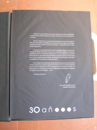 libro conmemorativo 30 años de Hercesa