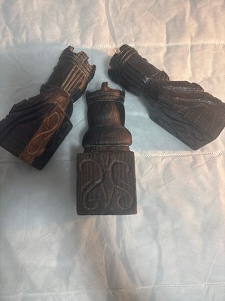 Figuras de madera talladas a mano Reyes Católicos