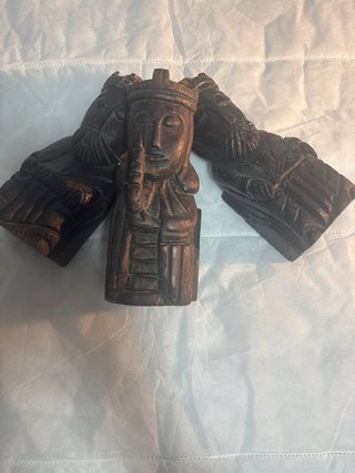 Figuras de madera talladas a mano Reyes Católicos