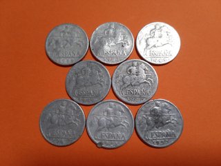 8 M. de 1945 de 10 Cts. Ptas. Antiguas