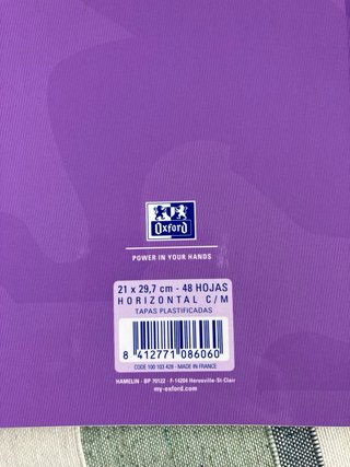 Lote 5 libretas Oxford sin estrenar