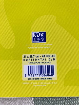 Lote 5 libretas Oxford sin estrenar