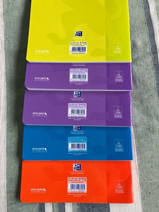 Lote 5 libretas Oxford sin estrenar