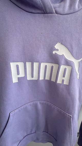 Sweat hoodie lilás Puma menina 9-10 anos