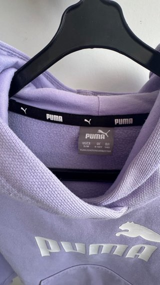 Sweat hoodie lilás Puma menina 9-10 anos