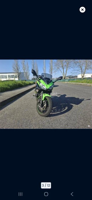 Kawasaki Ninja 650cc Negra y Verde