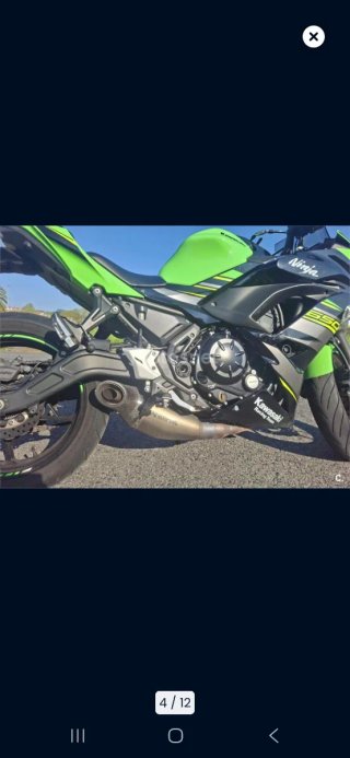 Kawasaki Ninja 650cc Negra y Verde