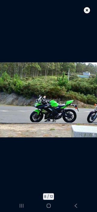 Kawasaki Ninja 650cc Negra y Verde