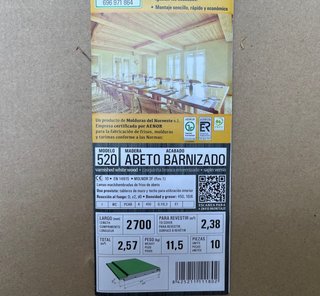 Revestimiento Madera Abeto Barnizado