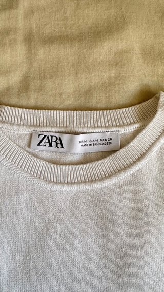 Conjunto Zara Top y Pantalón Estampado Natura