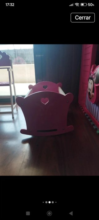 Juego Cuna y Silla Comedor Muñecas