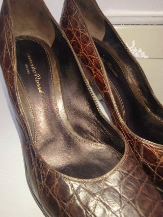 Scarpe Gianvito Rossi stampa cocco 38