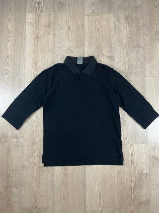 Polo Nike Y2K Negro Manga