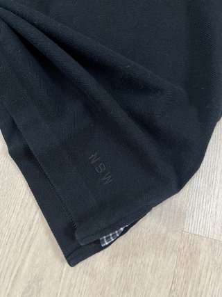 Polo Nike Y2K Negro Manga