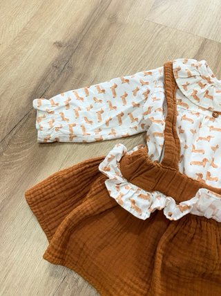 Conjunto bebé estampado perros