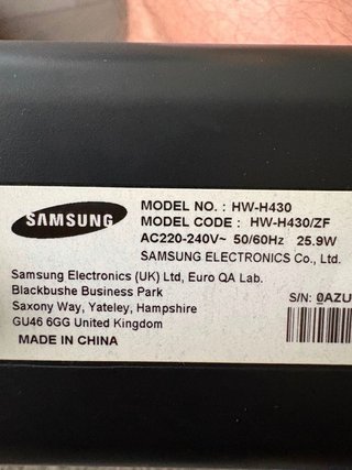 Barra de sonido Samsung + Subwoofer con mando