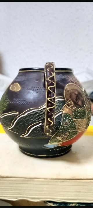Azucarero antiguo japonés decorado