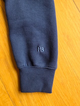 Sudadera Pull&Bear Azul Marino Bordada Talla S