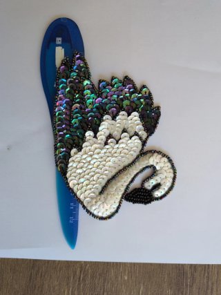 Parche Cisne Lentejuelas Vintage