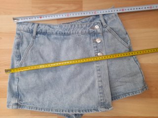 Falda Pantalon vaquero cruzada con botones talla M