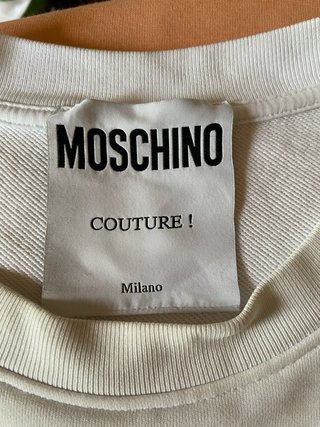 Felpa Moschino Couture bianca