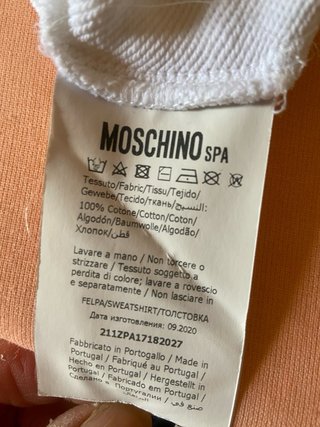 Felpa Moschino Couture bianca