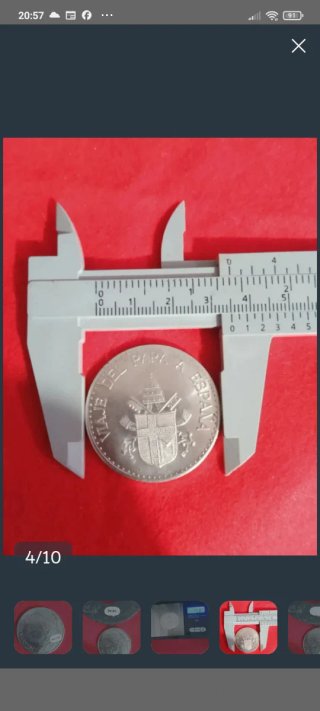 Moneda Juan Pablo II Plata