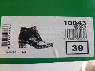 Botines de piel negros Pitillos