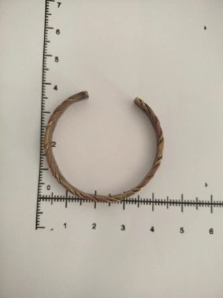 Pulsera Cobre Trenzado Macizo