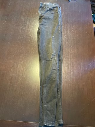 Pantalones Vaqueros Negros Largos Rotos