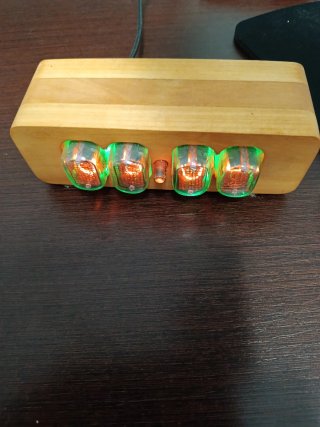 Reloj Nixie Tubos Originales Madera