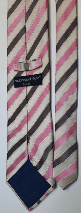 Corbata a rayas Cedarwood.
