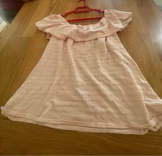 Blusa rosa con volantes