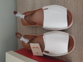 Sandalias Menorquinas Plataforma Blanco Talla 37