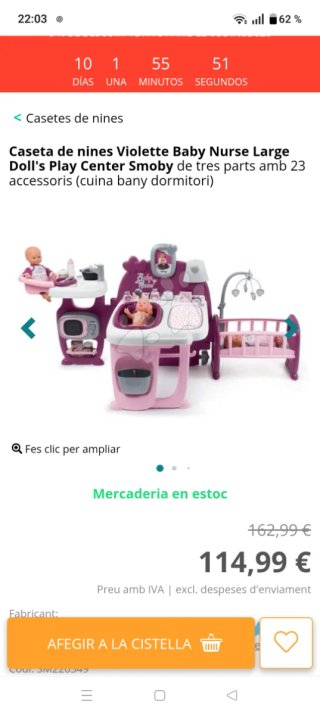 Baby Nurse Smoby cambiador y bañera