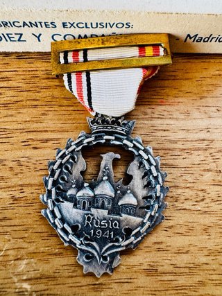 Medalla División Azul Rusia 1941
