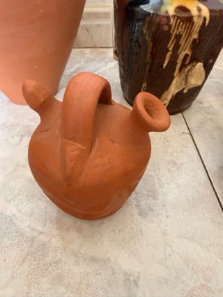 Lote Alfarería Rústica Antigua: Cántaro y Botijos