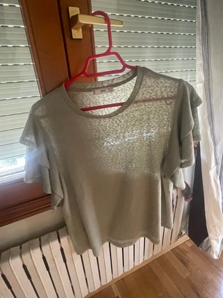 Blusa Mango verde clarito Talla S