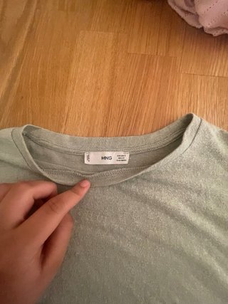 Blusa Mango verde clarito Talla S