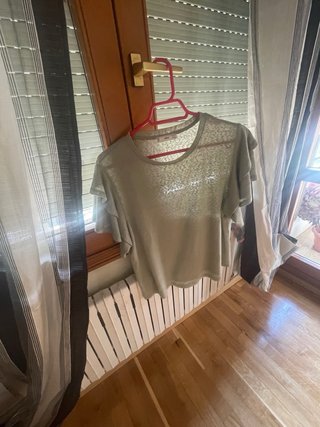 Blusa Mango verde clarito Talla S