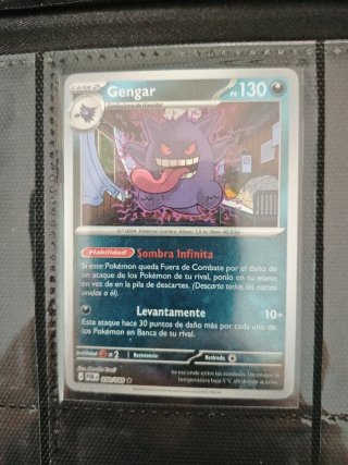 Carta Pokémon Gengar.