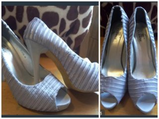 Zapatos de tacón CLOWSE plateados talla 39
