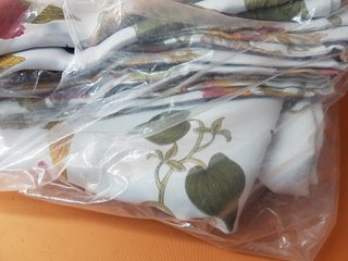 MYRU Set di 2 Tende a Fiori Retro Beige/Rosa