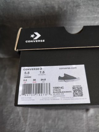 Converse All Star Unisex Negro/Blanco