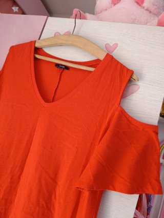 Vestido naranja mujer
