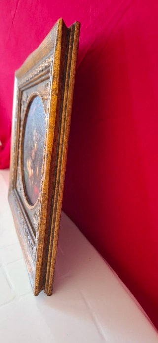 Quadro Vintage Cornice Dorata Lavorata 35x30