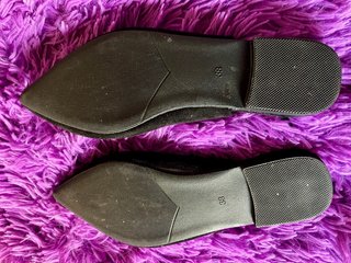 Zapatos destalonados Ante negro talla 38