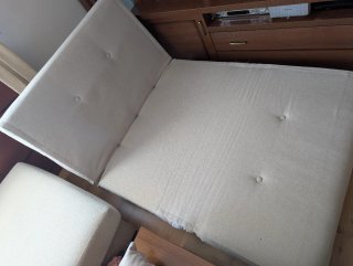 Sofá Cama Beige Tela