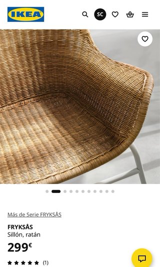 Set di mobili Rattan Ikea: 2 poltrone + poggiapiedi